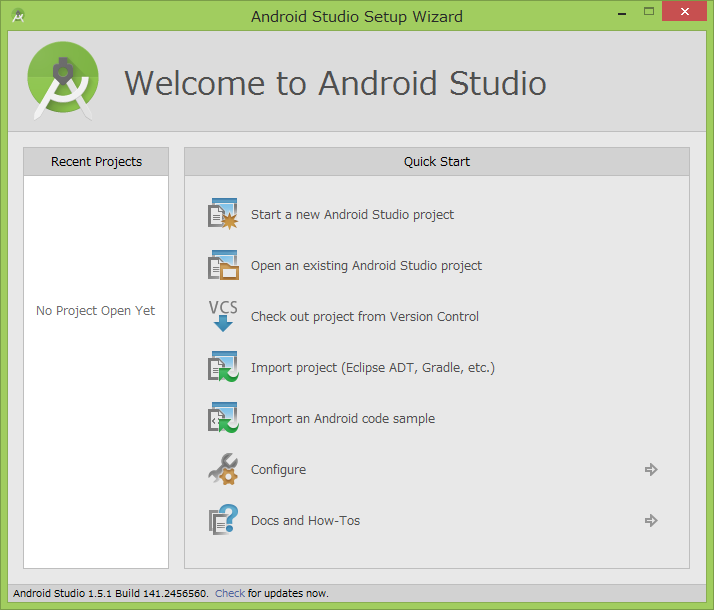 Android Studio Setup Wizard