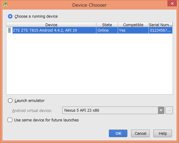 Device Chooser