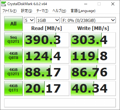 CrystalDiskMark - SSD-PL240U3-BK/N