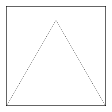 正三角形1つ - その1