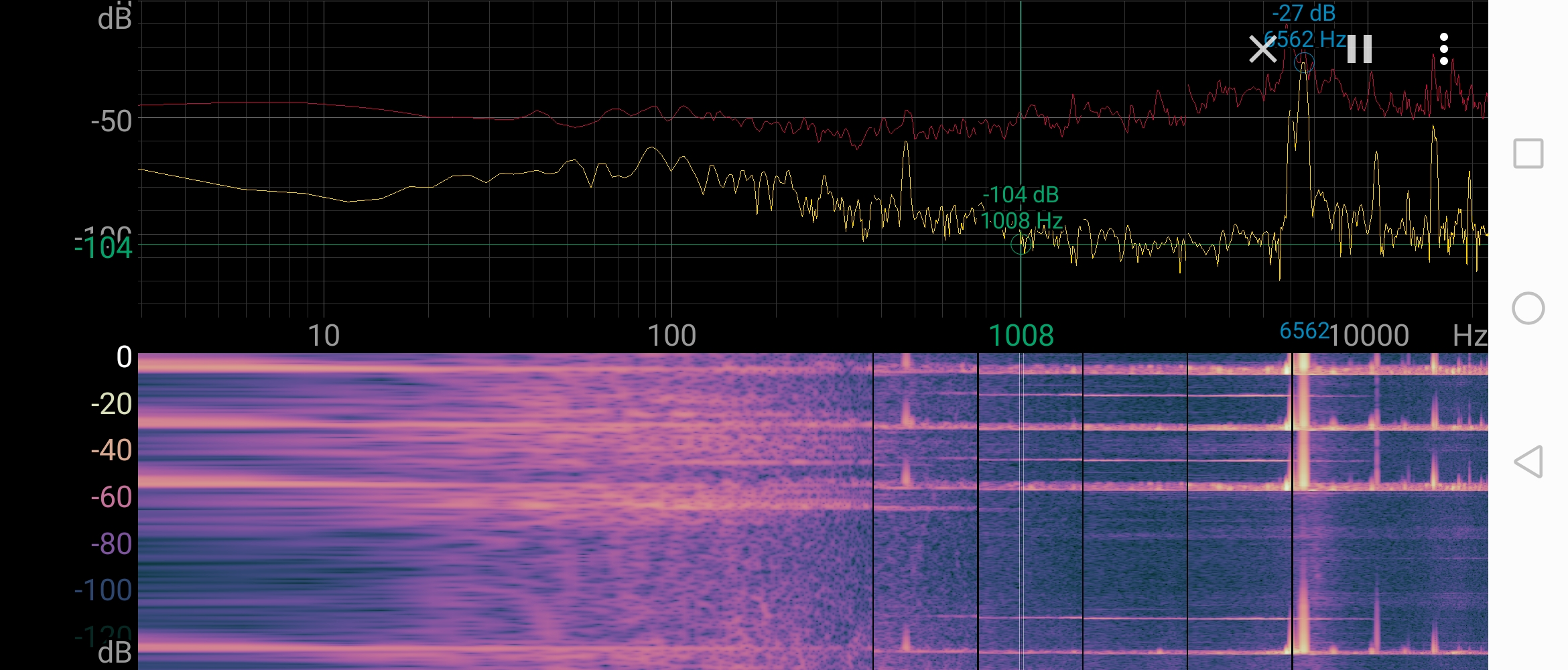 Spectroid で計測